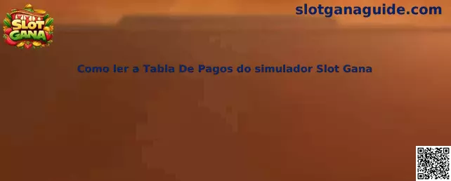 Tabla de pagos del simulador Slot Gana